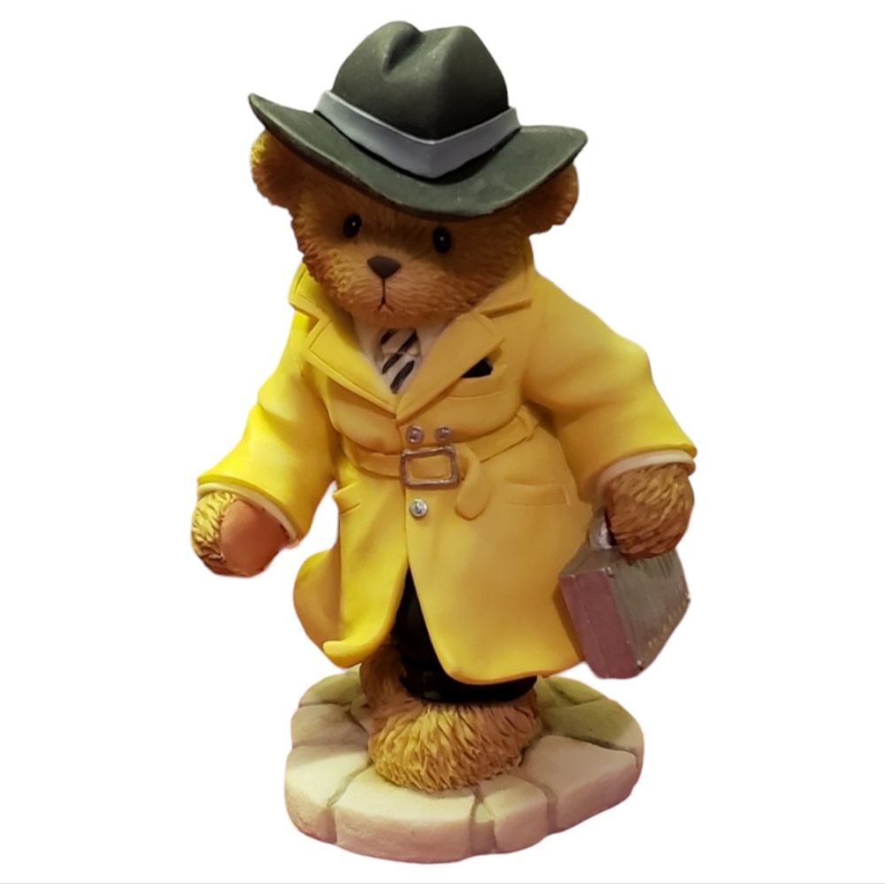 Vtg 00 Cherished Teddies James CT007 As In Bond! Mobster Detective